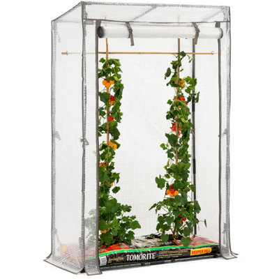 Tomato Growhouse Single Grow Bag Garden Greenhouse Pe Mesh Cover Christow from B&Q