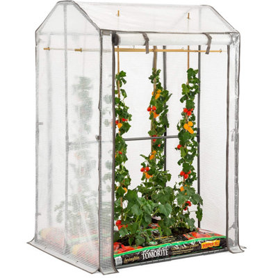 Tomato Growhouse Double Grow Bag Garden Greenhouse Pe Mesh Cover Christow from B&Q