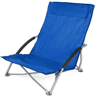 Yello Low Beach Chair True Blue In Carrier Bag from B&Q