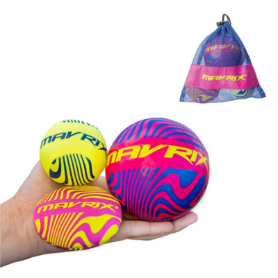 Toyrific Mavrix 3-In-1 Skimming SetSkim BallSkim Disc & Foam Ball For Beach & PoolFloating Water Toys For Skipping & Catching from B&Q