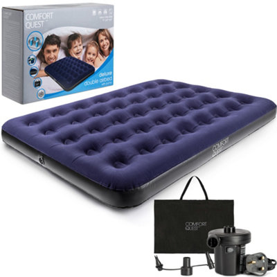 Trail Outdoor Leisure Double Air Bed Inflatable Airbed Guest Mattress With Pump And Bag Comfort Quest from B&Q
