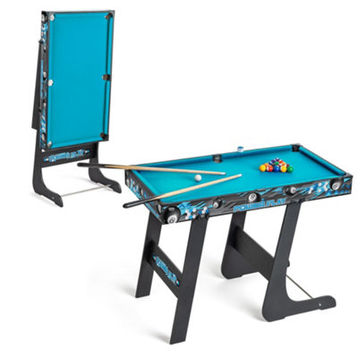 Toyrific Powerplay 3Ft Folding Pool TableMini Pool Table GameBlack3Ft from B&Q