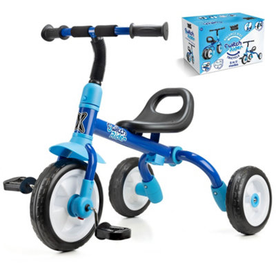 B&Q -  Switch Rider 5 In 1 Folding Balance Bike Trike For KidsBlue - Image 8