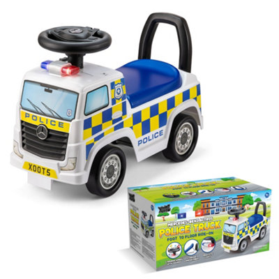 Xootz Mercedes-Benz Police Foot to Floor Slider, 48.8L x 23W x 53.5H, White - Image 9