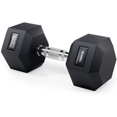 Core Balance Pvc Encased Hex Dumbbells 2.5Kg To 30Kg from B&Q