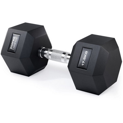 Core Balance Pvc Encased Hex Dumbbells 2.5Kg To 30Kg from B&Q