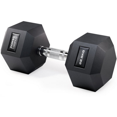 Core Balance Pvc Encased Hex Dumbbells 2.5Kg To 30Kg from B&Q