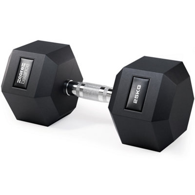 Core Balance Pvc Encased Hex Dumbbells 2.5Kg To 30Kg from B&Q