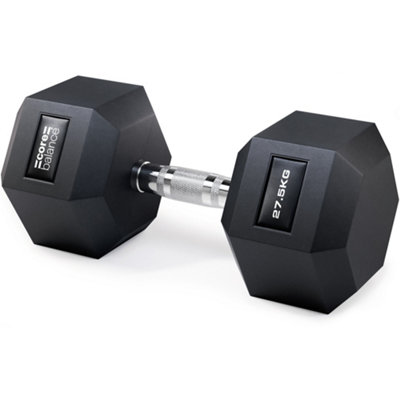 Core Balance Pvc Encased Hex Dumbbells 2.5Kg To 30Kg from B&Q