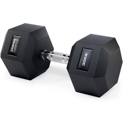 Core Balance Pvc Encased Hex Dumbbells 2.5Kg To 30Kg from B&Q