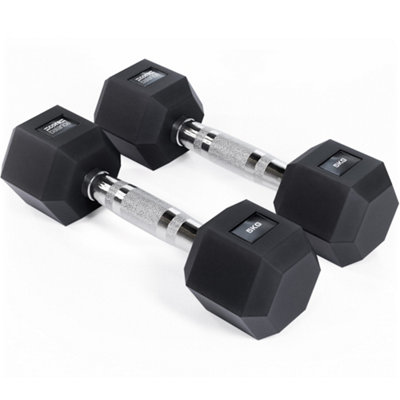 Core Balance Pvc Encased Hex Dumbbells 2.5Kg To 30Kg from B&Q