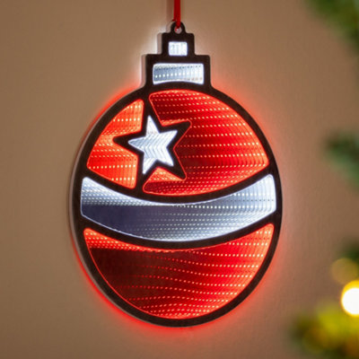 B&Q -  Christmas Bauble Infinity Light
