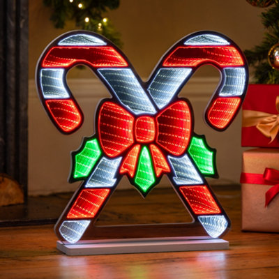B&Q -  Double Candy Cane Infinity Light
