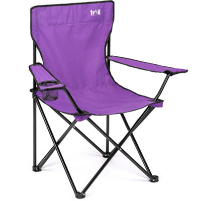 Trail Outdoor Leisure Folding Portable Camping Chair With Cup Holder from B&Q