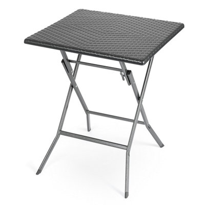 Christow Rattan Effect Garden Table Black 6Ft from B&Q