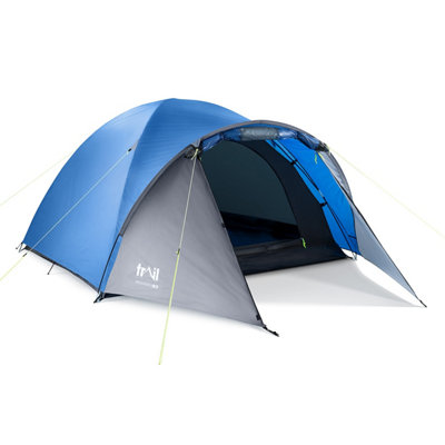 Trail Outdoor Leisure Bracken 3 Man 3000mm Waterproof Tent With Porch from B&Q