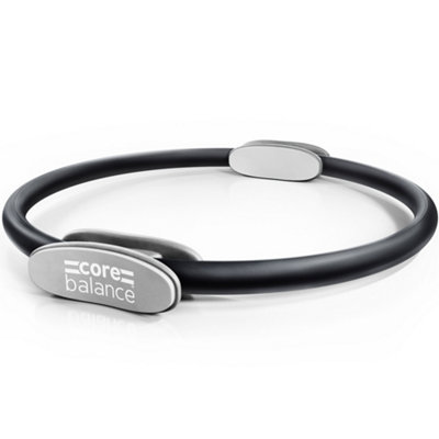 Core Balance Pilates Resistance Ring With Foam HandlesBlack from B&Q