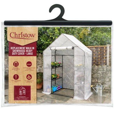 Christow Walk In Greenhouse Replacement Cover For Grow HouseMesh Cover Only from B&Q