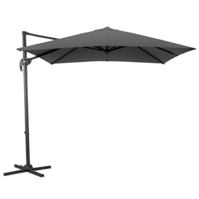 Christow Aluminium 2.5M Cantilever Garden Patio Parasol from B&Q