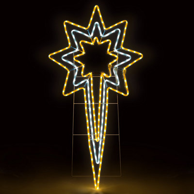 Christow Christmas Led Flashing Star Rope Light from B&Q