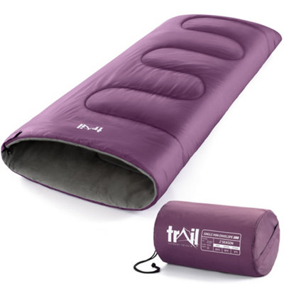 Trail Outdoor Leisure Kids Envelope 2 Season Sleeping Bag from B&Q