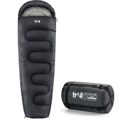 Trail Outdoor Leisure 3 Season Envelope Outdoor Sleeping Bag from B&Q