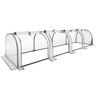 Christow Large Greenhouse Polytunnel Grow House With 4 Sections from B&Q