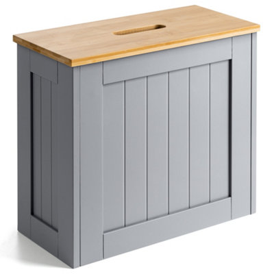 Christow Grey Bamboo Bathroom Tidy Box from B&Q