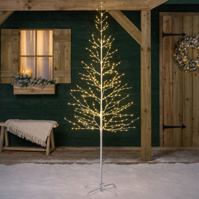 Christow Christmas Micro Led White Birch Twig Tree from B&Q