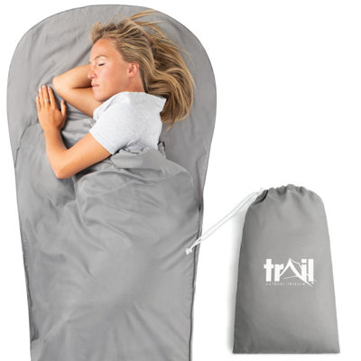 Trail Outdoor Leisure Adult Mummy Sleeping Bag Liner from B&Q