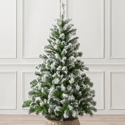 Christow Christmas Artificial Snowy Spruce Tree from B&Q