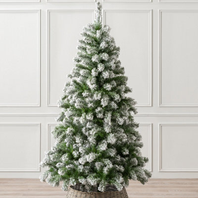 Christow Christmas Artificial Snowy Spruce Tree from B&Q