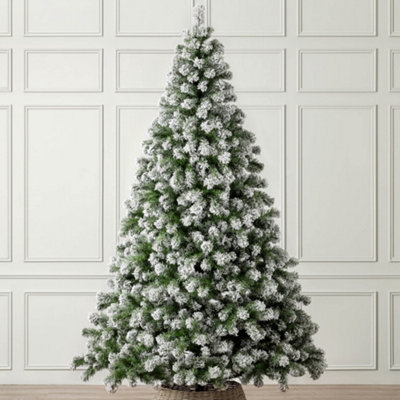 Christow Christmas Artificial Snowy Spruce Tree from B&Q