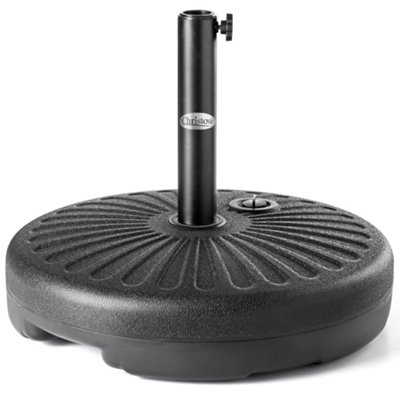Christow Plastic Round 35Kg Parasol Base from B&Q