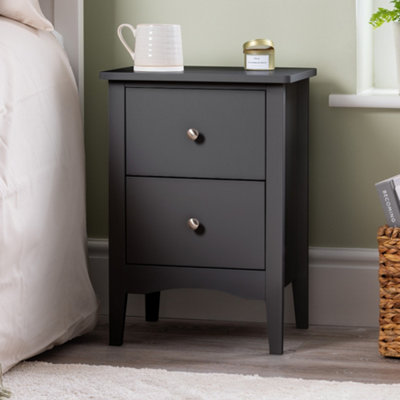 Christow 2 Drawer Bedside Table Slim Nightstand from B&Q