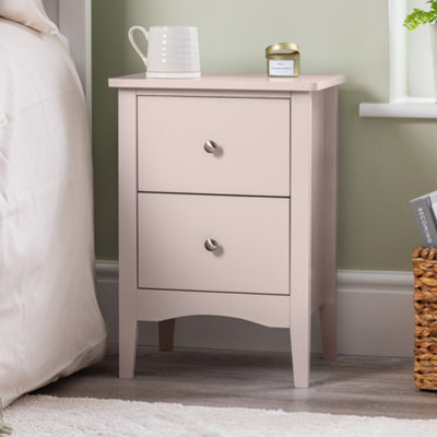Christow 2 Drawer Bedside Table Slim Nightstand from B&Q