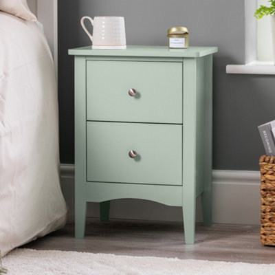 Christow 2 Drawer Bedside Table Slim Nightstand from B&Q
