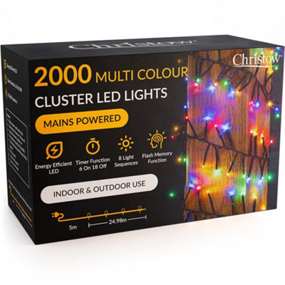Christow Christmas Mains Powered Led Cluster Lights from B&Q