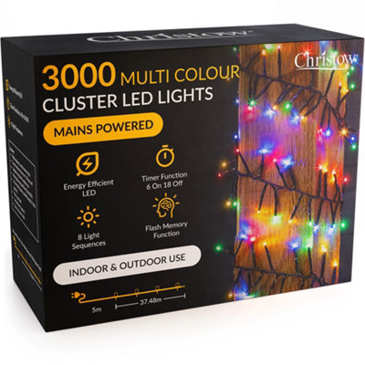 Christow Christmas Mains Powered Led Cluster Lights from B&Q