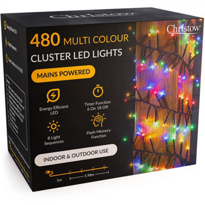Christow Christmas Mains Powered Led Cluster Lights from B&Q