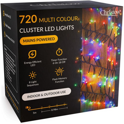 Christow Christmas Mains Powered Led Cluster Lights from B&Q