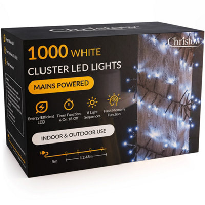 Christow Christmas Mains Powered Led Cluster Lights from B&Q