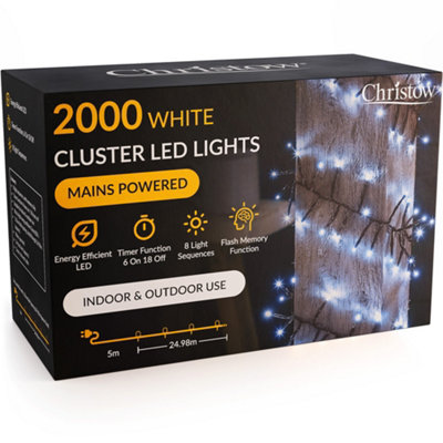 Christow Christmas Mains Powered Led Cluster Lights from B&Q