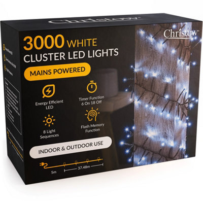Christow Christmas Mains Powered Led Cluster Lights from B&Q