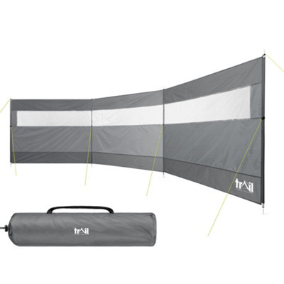 Trail Outdoor Leisure 4 Steel 4 Pole Windbreaker With Pvc Window from B&Q