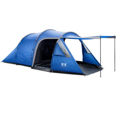 Trail Outdoor Leisure Bowden 3 Man Tent With Living Area & Darkened Bedrooms from B&Q
