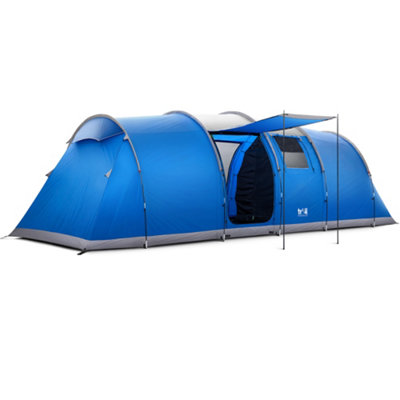 Trail Outdoor Leisure Hexton Xl 6 Man 2 Bedroom Tent Waterproof from B&Q
