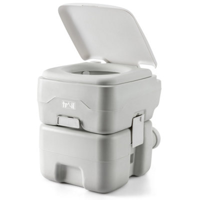 Trail Outdoor Leisure Trail Camping Toilet Portable 20L Flushable Porta Potty Loo Fishing Festivals from B&Q
