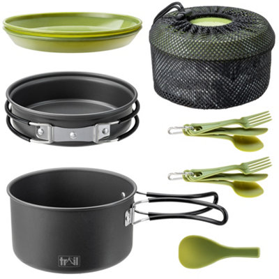 Trail Outdoor Leisure 2 Person Camping Cookset 11 Pce from B&Q