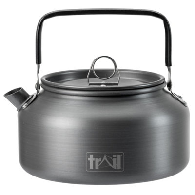 Trail Outdoor Leisure Camping Kettle Stove Top Fast Boil Lightweight Travel Hard Anodised Aluminium 0.8L 1.2L from B&Q
